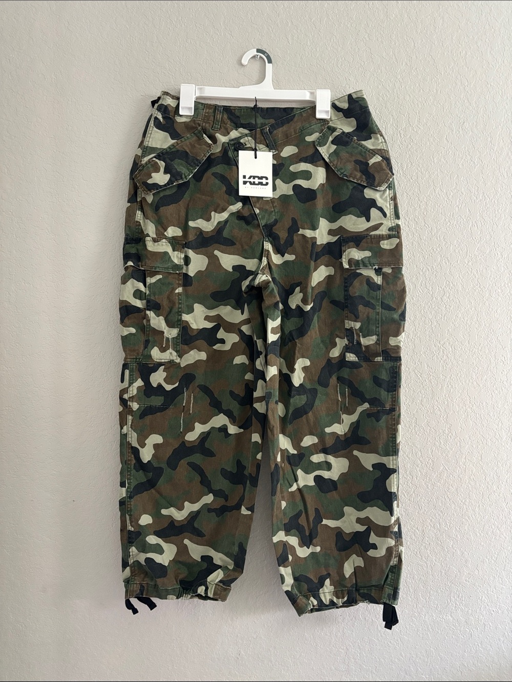 KBB by KAHLANA Women's Mid-Rise Straight Leg 'The Cargo Jogger' - Dark Camo - Picture 4 of 7